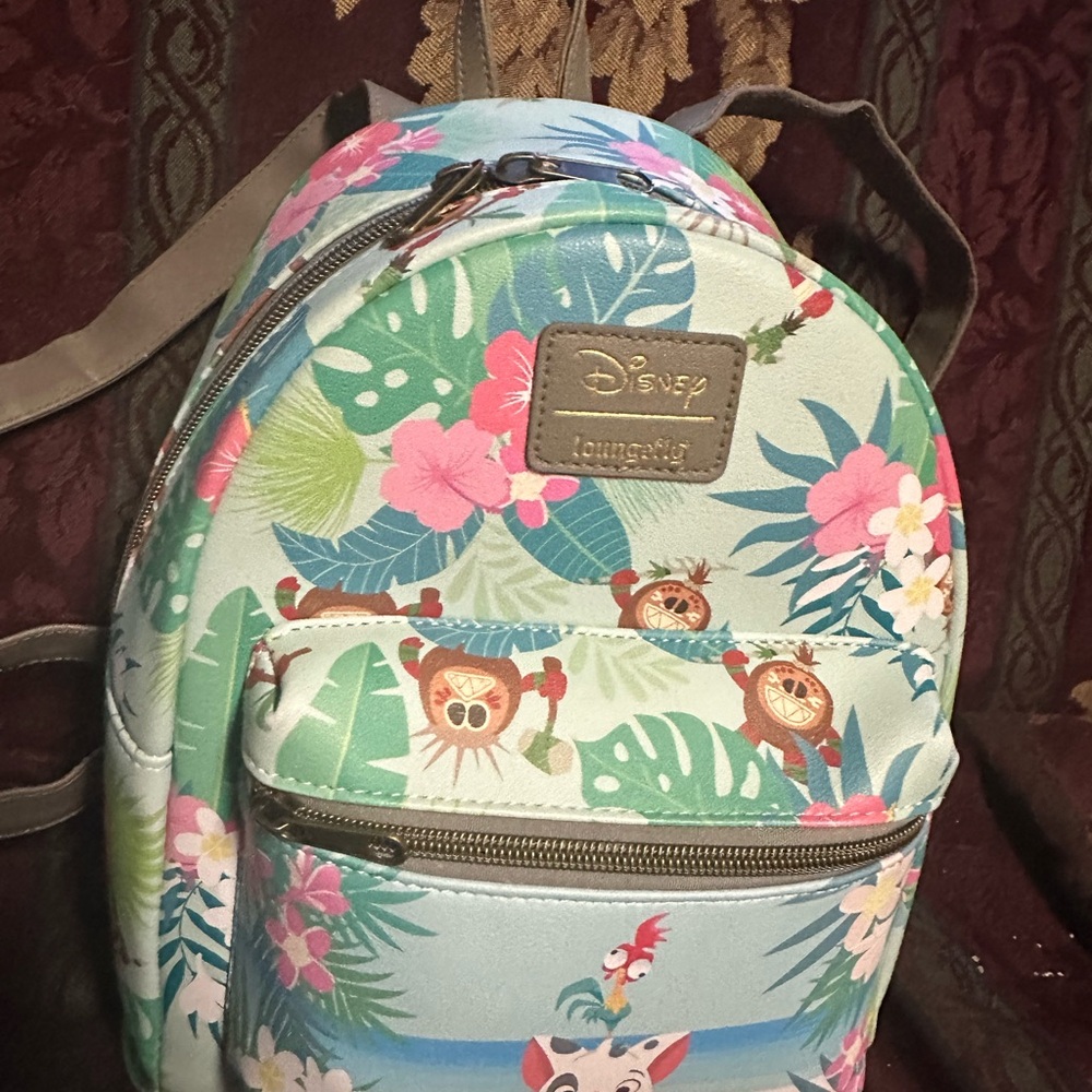 Loungefly Disney Tropical Backpack - Green and Pink